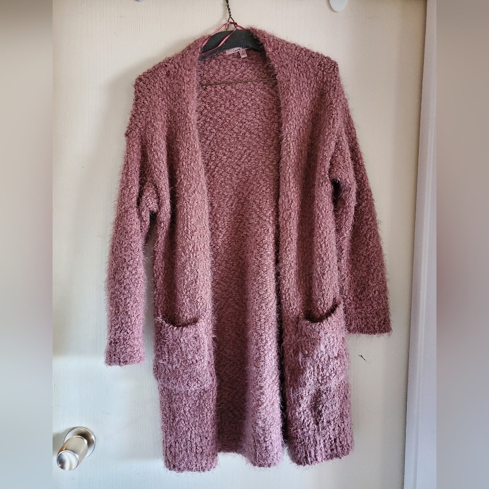*winter sale* Love Tree Mauve Cardigan Sweater